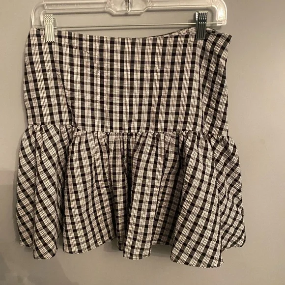 Gingham mini skirt - Picture 1 of 2